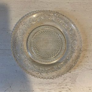 Vintage glass bread and butter plate